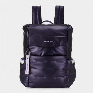 Hedgren Billowy Women's Backpacks Purple Deep Blue | KNR47ST