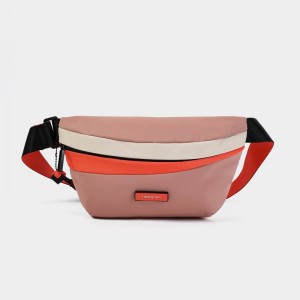 Hedgren Halo Women's Belt Bags Pink Orange | ONH4914ZR