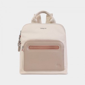 Hedgren Latte Women's Backpacks Beige | DOD8512BO