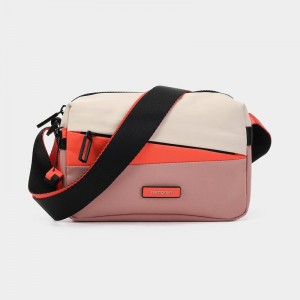 Hedgren Neutron Small Women's Crossbody Bags Pink Orange | JYU1531WG