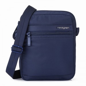 Hedgren Rush Women's Crossbody Bags Dark Blue | GSR698OS