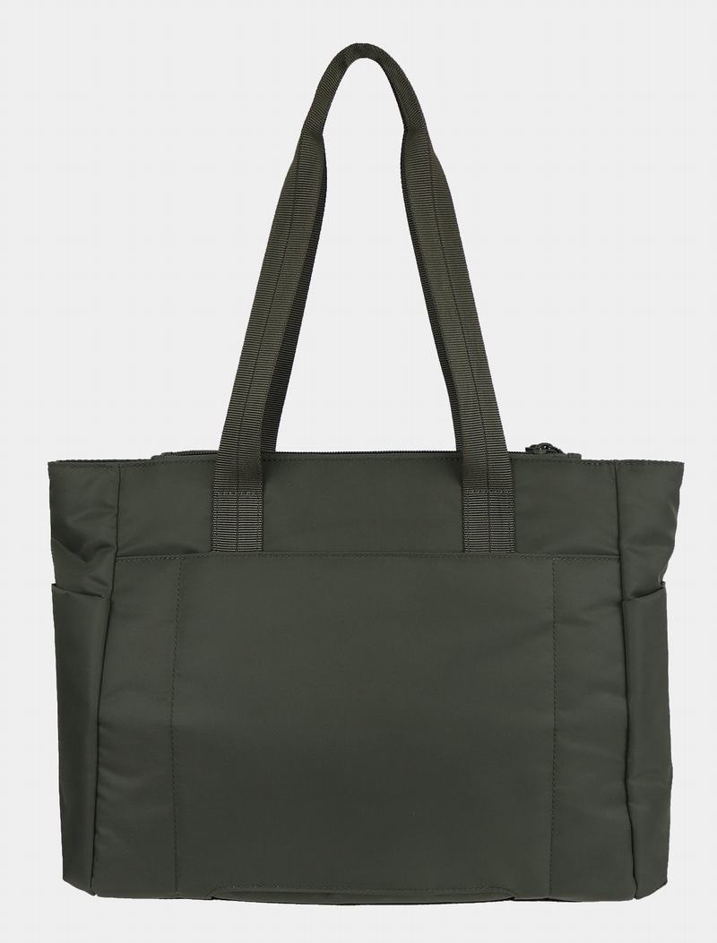 Hedgren Achiever Women's Tote Bags Dark Green | JNQ10099SH