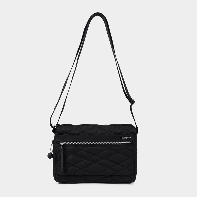 Hedgren Eye Medium Women's Shoulder Bags Black | TXZ8460OV