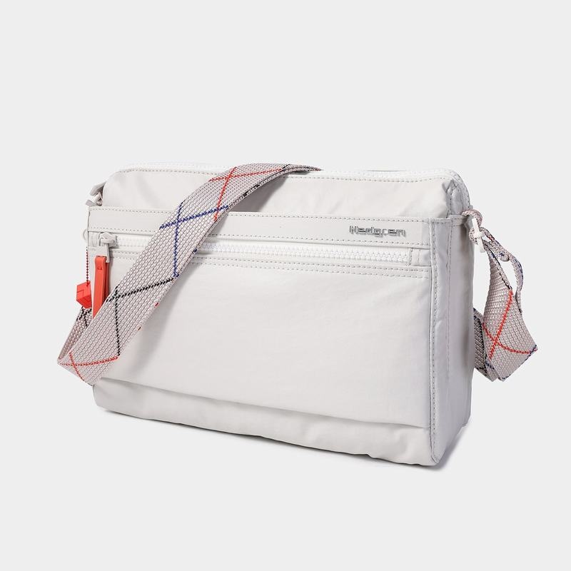 Hedgren Eye Medium Women's Shoulder Bags White Grey | OJB6828RY