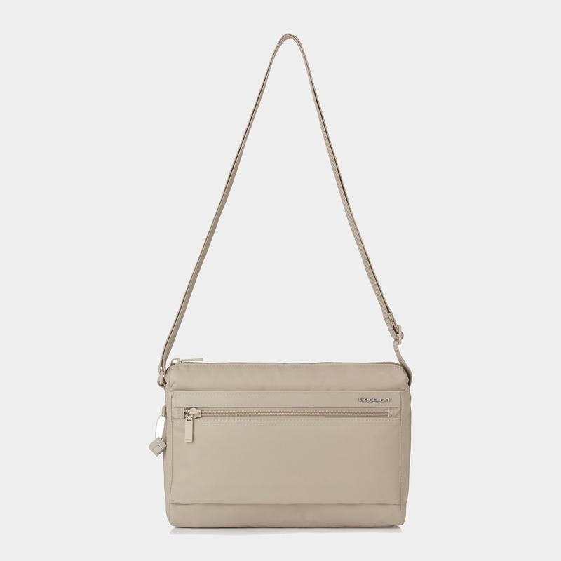 Hedgren Eye Medium Women's Shoulder Bags Beige | BXY5229LS