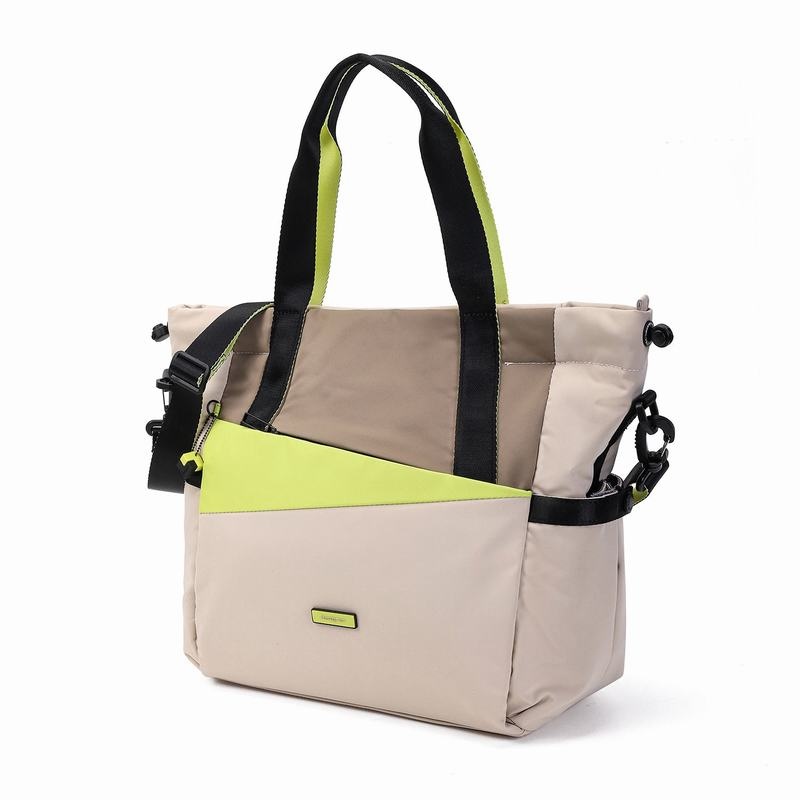 Hedgren Galactic Women's Tote Bags Beige | IRV7678SB