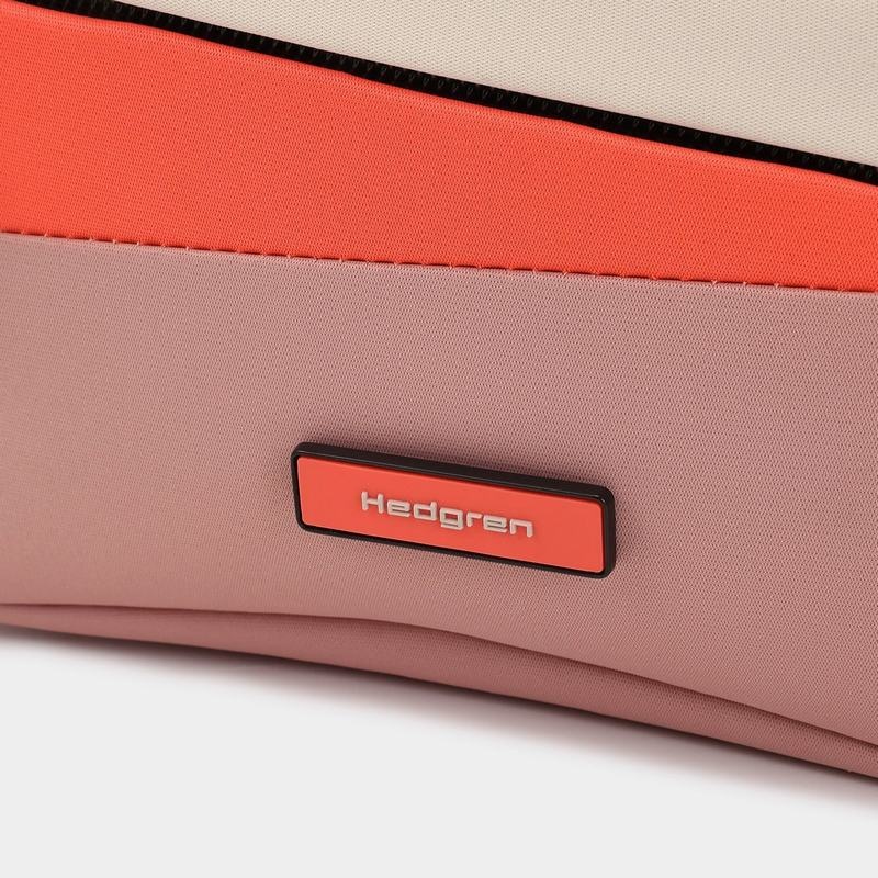 Hedgren Neutron Small Women's Crossbody Bags Pink Orange | JYU1531WG