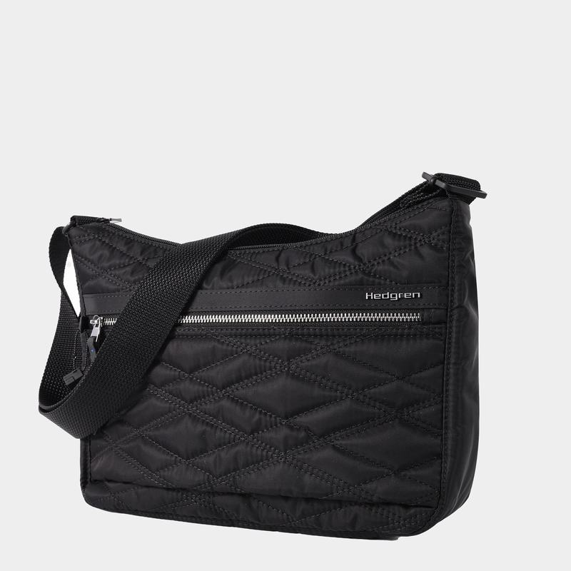 Hedgren Quilted Harper's Rfid Women's Shoulder Bags Black | BLB5950DY