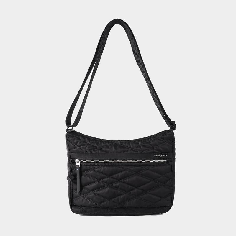 Hedgren Quilted Harper's Rfid Women's Shoulder Bags Black | BLB5950DY