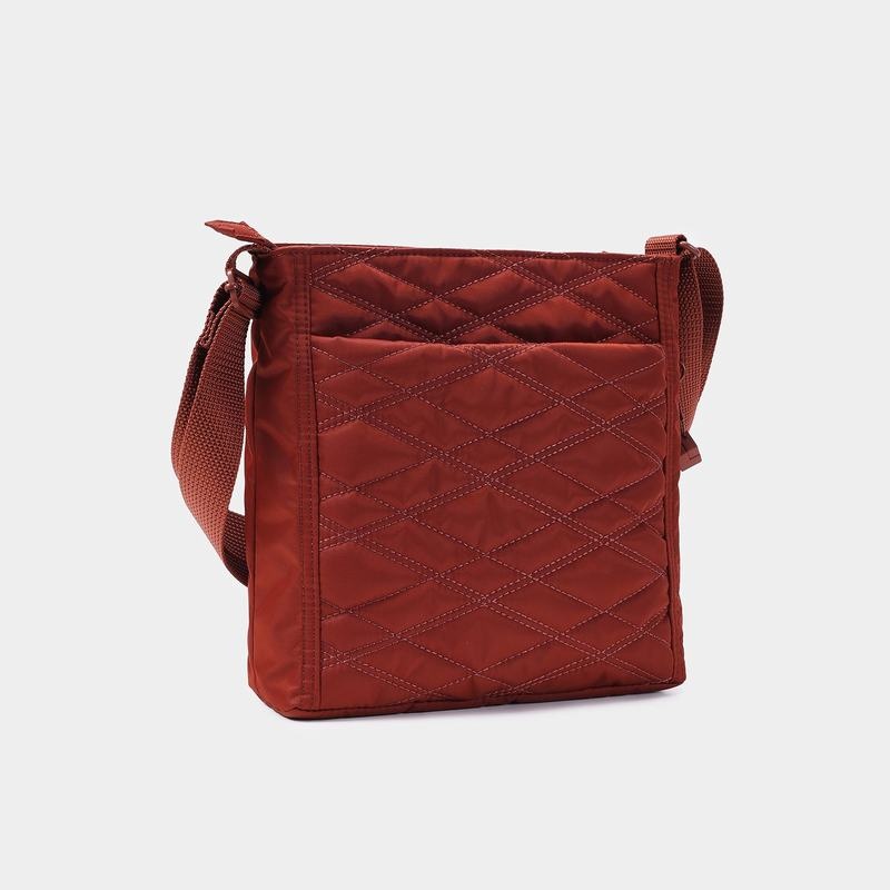 Hedgren Quilted Orva Rfid Women's Crossbody Bags Red Brown | JIB1119WA